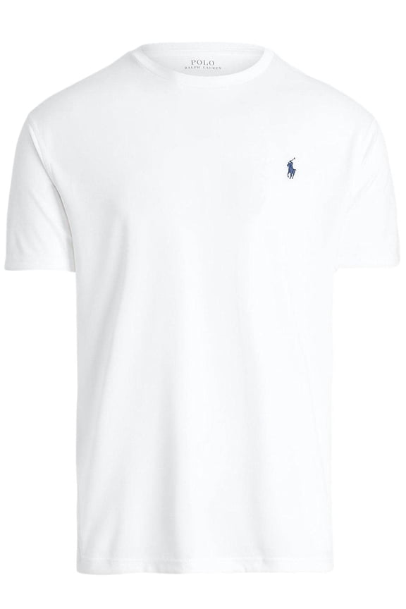 Mens Crew Neck Performance T-Shirt (L, White)