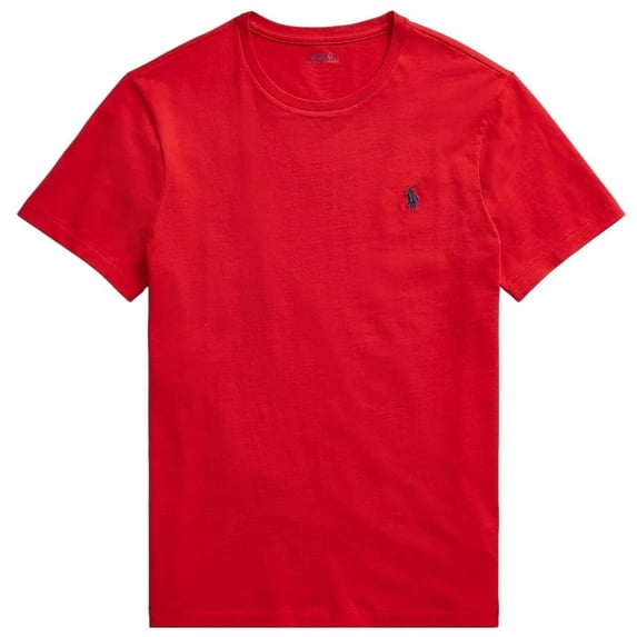 Polo Ralph Lauren Mens Crew Neck T-Shirt (Small, Ralph Lauren Red)