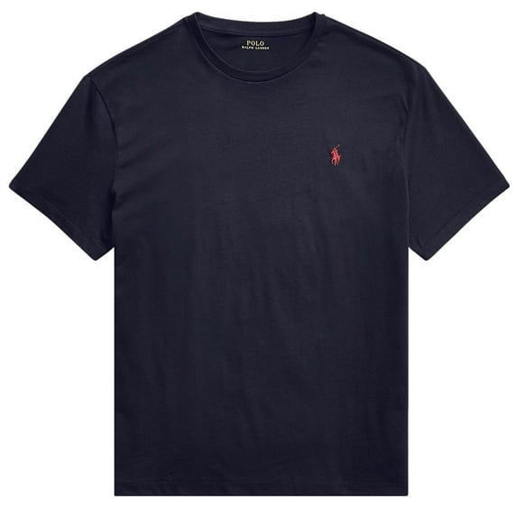 Polo Ralph Lauren Mens Crew Neck T-Shirt (XL, Ralph Lauren Navy)