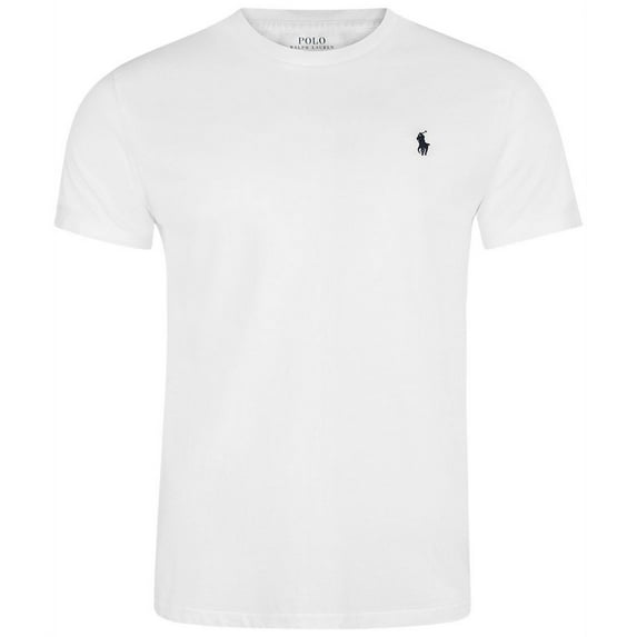 Polo Ralph Lauren Mens Crew Neck T-shirt (Medium, White)