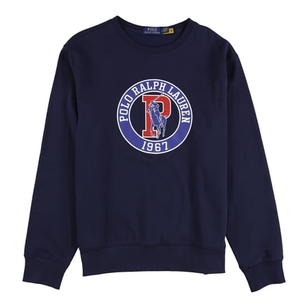 Ralph Lauren Mens Graphic Polo Logo Sweatshirt, Blue, X-Large