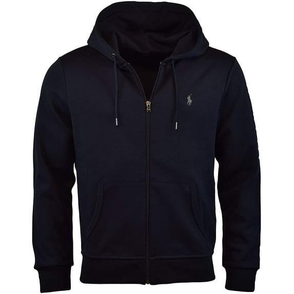 Polo Ralph Lauren Mens Double-Knit Full-Zip Small Aviator Navy