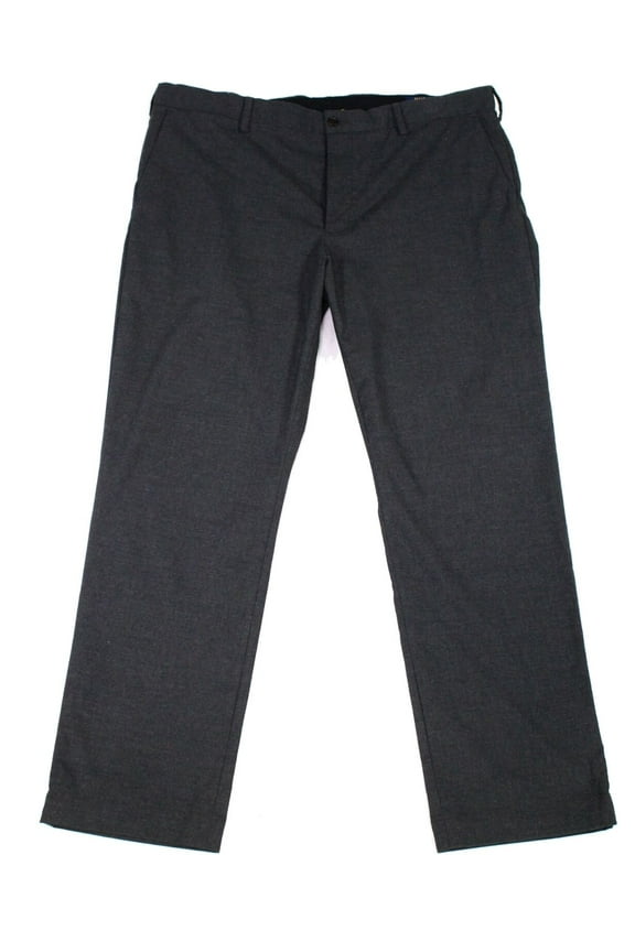 Mens Dress Pants Gray 40X32 Straight Fit Stretch $98