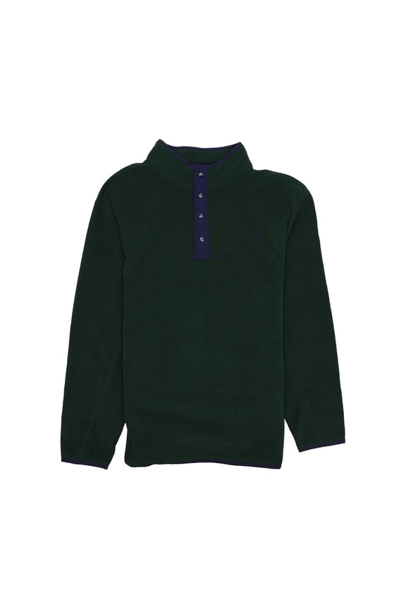 Polo Ralph Lauren Mens Half-Snap Fleece Jacket (4Large Tall, 4LT, Green)