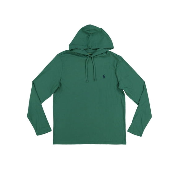 Polo Ralph Lauren Mens Hooded Jersey T-Shirt (Medium, Forest Green)