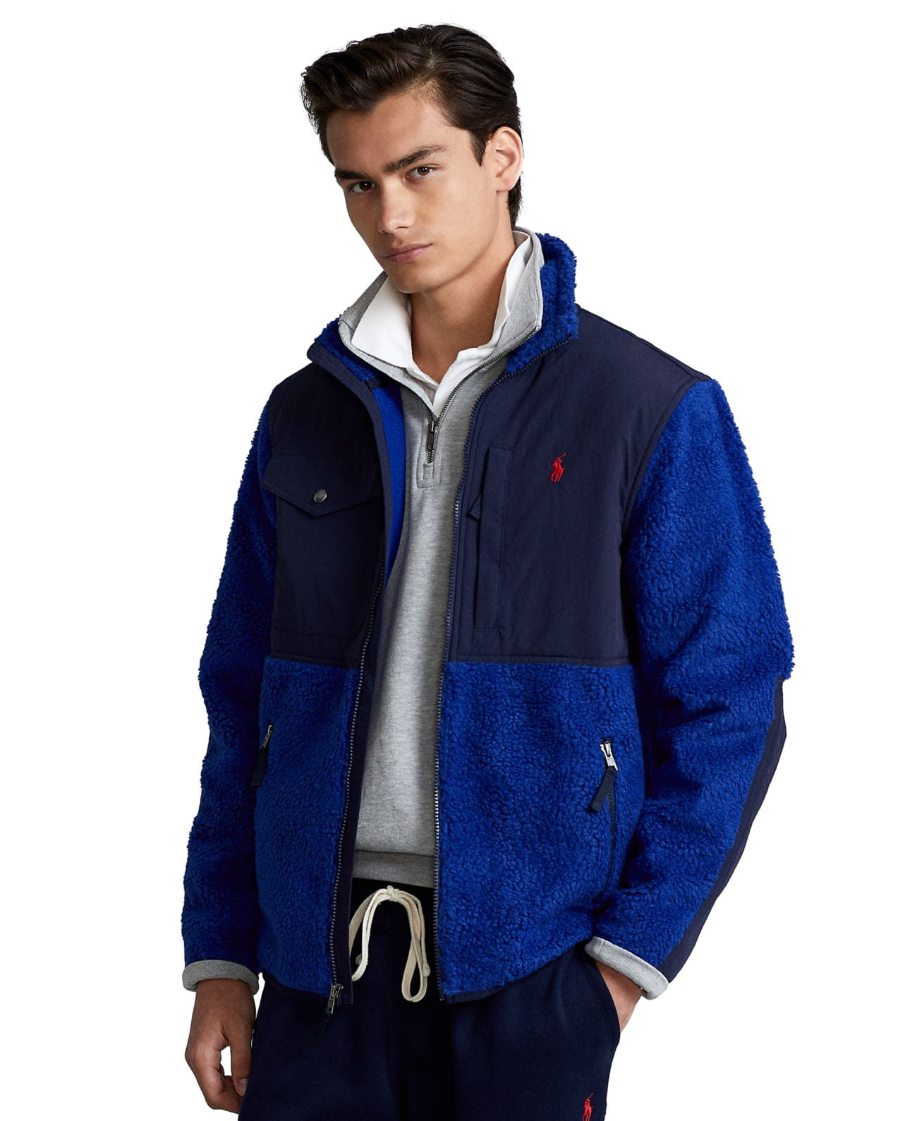 Polo Ralph Lauren Mens Hybrid Fleece Jacket, X-Large 