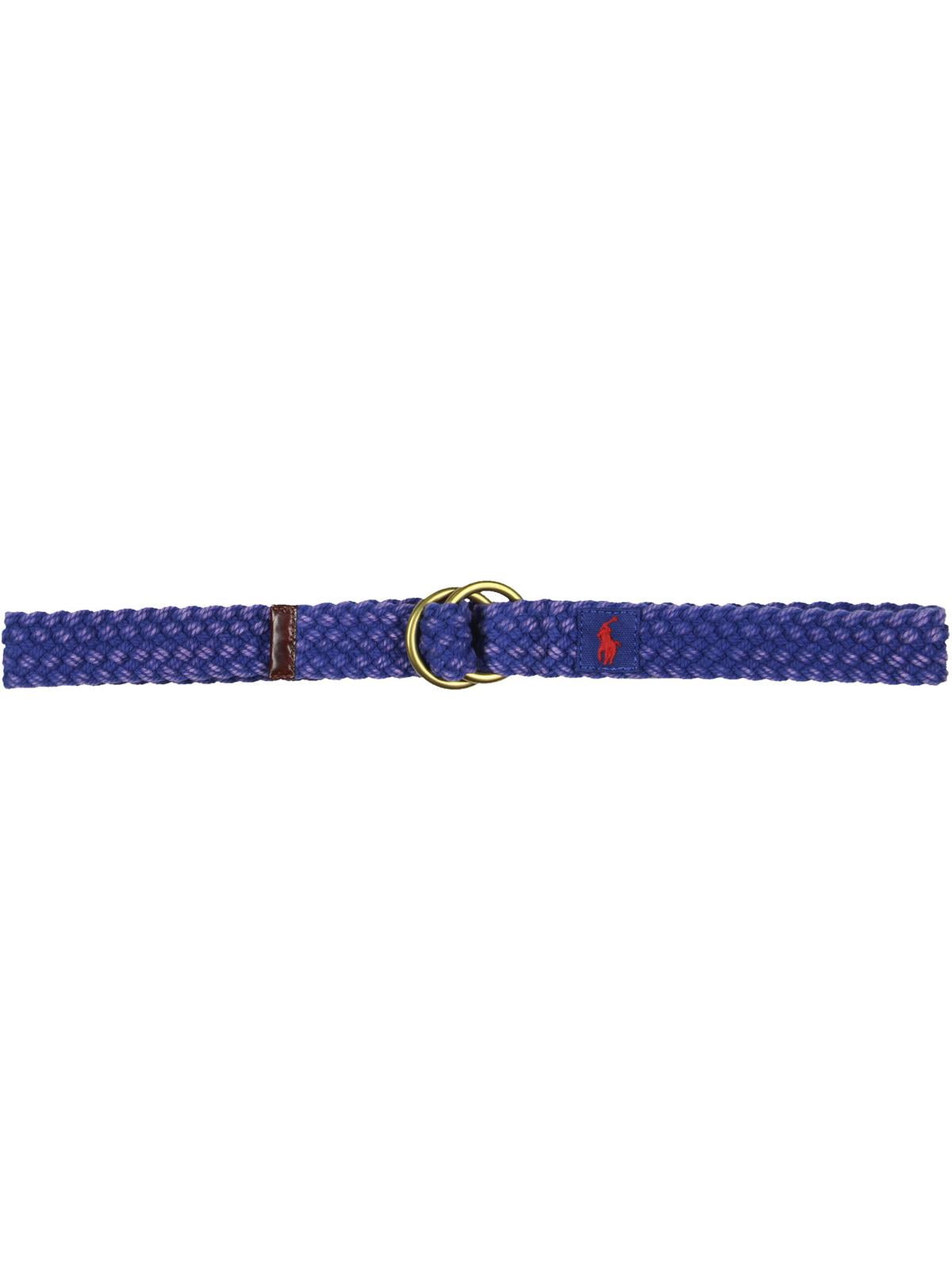 小物 RALPH LAUREN /PONY LOGO BRAIDED BELT RED Polo Ralph Lauren Mens Leather Trim Double Ring Braided Belt