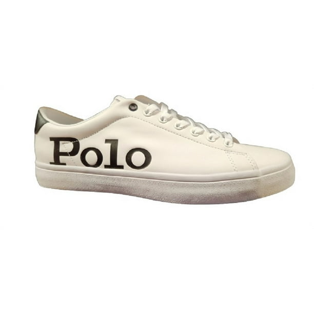 Polo Ralph Lauren Mens Longwood Logo Sneaker , Adult, White