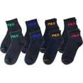 thumbnail image 1 of Polo Ralph Lauren Mens Low Cut Ankle Socks 8 Pack BZP824511PKN8/R, 10-13, 1 of 1