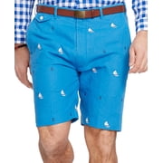 Polo Ralph Lauren Mens Nautical Linen Flat Front Walking Shorts 42B 42 Big
