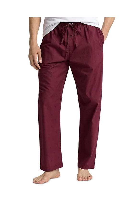 Mens Pants Pajamas Small Red
