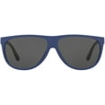 thumbnail image 1 of Polo Ralph Lauren Mens Ph4174 Aviator Sunglasses Matte Royal Blue/Grey 60 Millimeters, 1 of 5