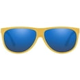 thumbnail image 1 of Polo Ralph Lauren Mens Ph4174 Aviator Sunglasses Shiny Yellow/Mirror Blue 60 Millimeters, 1 of 5