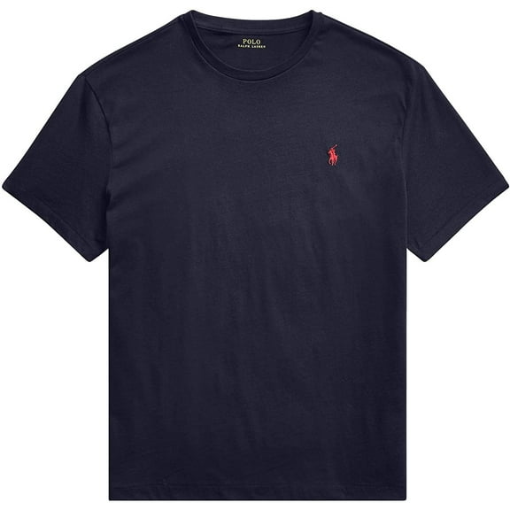 Polo Ralph Lauren Mens Pony Logo Crew Neck T-Shirt Medium Basic Newport Navy.