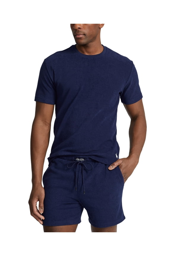 Mens Regular fit T-Shirt Pajamas Medium Navy Blue