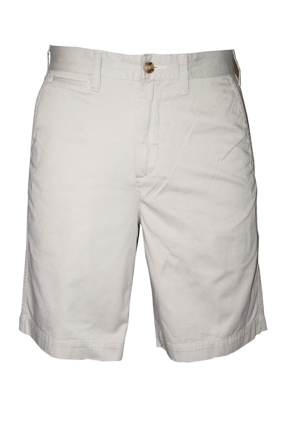 Mens Relaxed Fit Twill 10 Shorts Beige 30