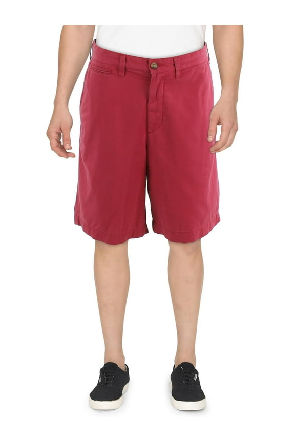 Mens Relaxed-Fit Twill Bermuda Shorts