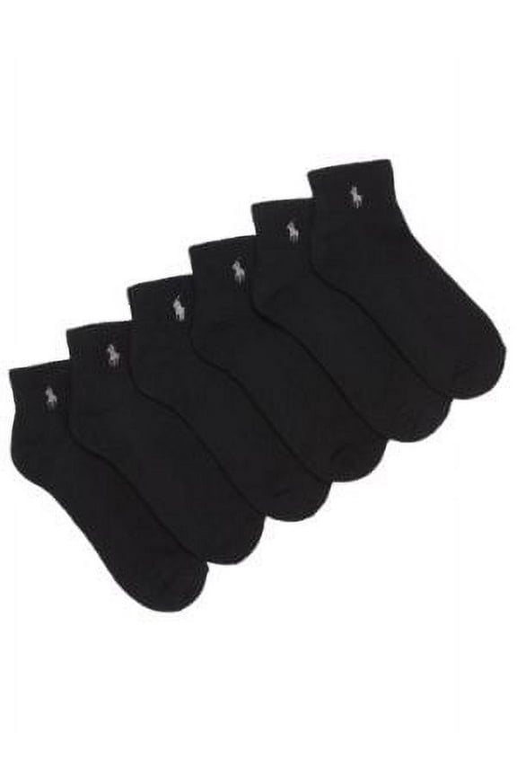 Mens Rib Cuff Sport Quarter Socks 6-Pack Style-824000PK2