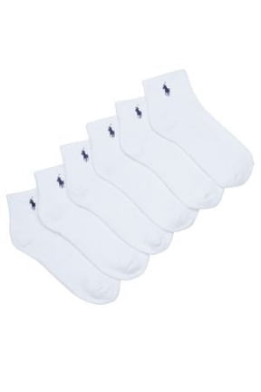 Mens Rib Cuff Sport Quarter Socks 6-Pack Style-824000PK2