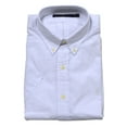 thumbnail image 1 of Polo Ralph Lauren Mens Seersucker Short Sleeve Shirt (M, Bright White), 1 of 2