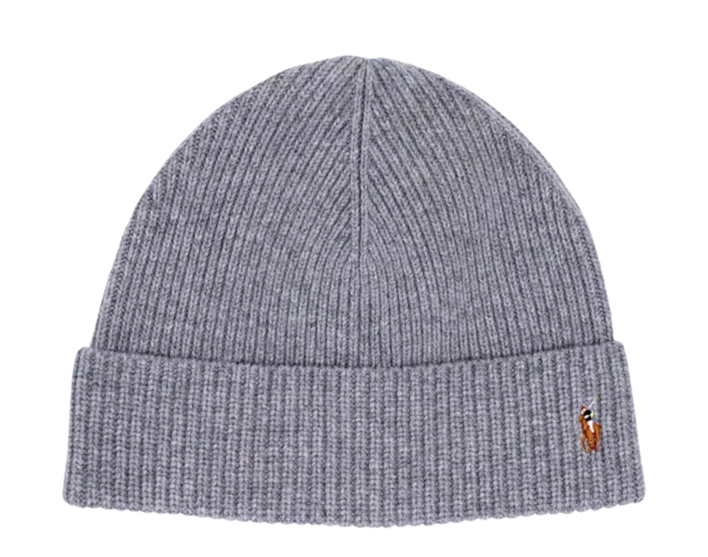Grey Polo Cuff Hat Polo Ralph Lauren Mens Signature Cuff Hat 600
