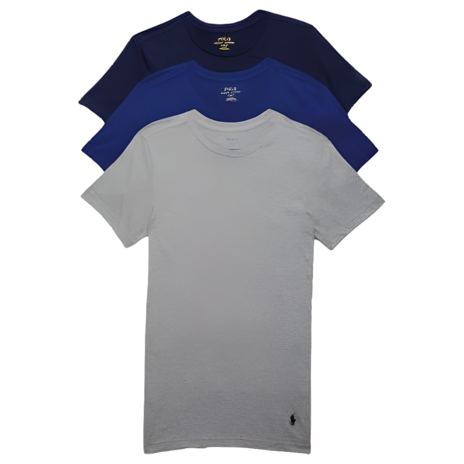 Polo Ralph Lauren Mens Slim Fit Cotton T Shirt 3 Pack Style RSCNP3