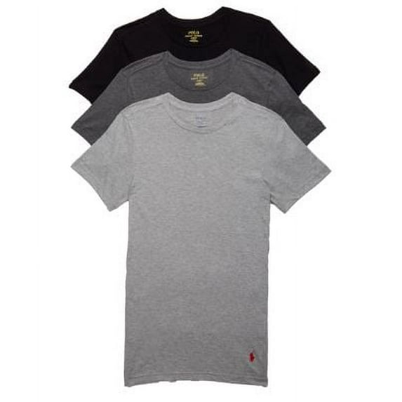 Polo Ralph Lauren Mens Slim Fit Cotton T-Shirt 3-Pack Style-RSCNP3