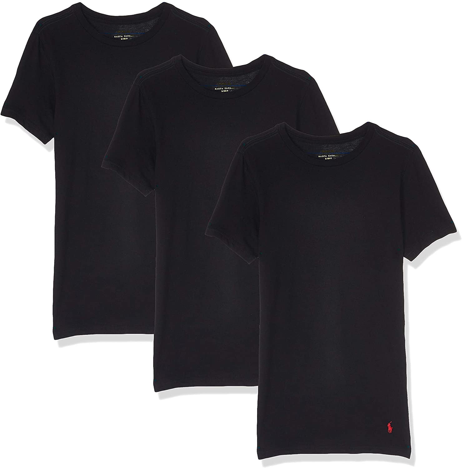 Polo Ralph Lauren Mens Slim Fit Cotton T-Shirt 3-Pack Style-RSCNP3