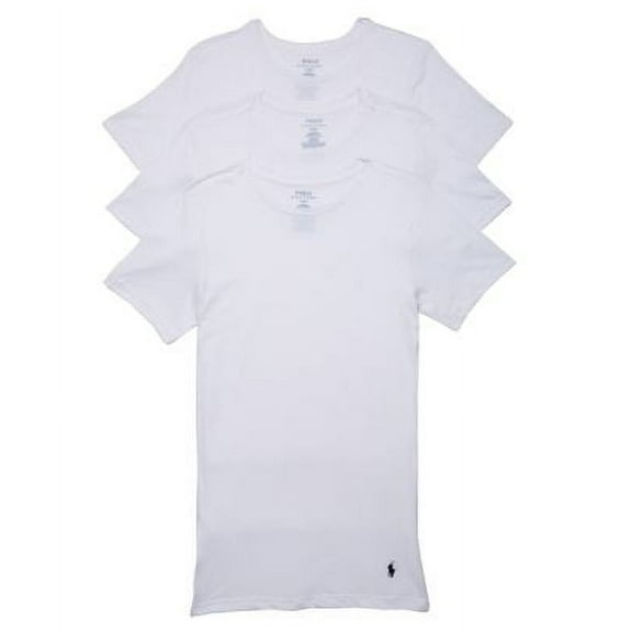 Polo Ralph Lauren Mens Slim Fit Cotton T-Shirt 3-Pack Style-RSCNP3