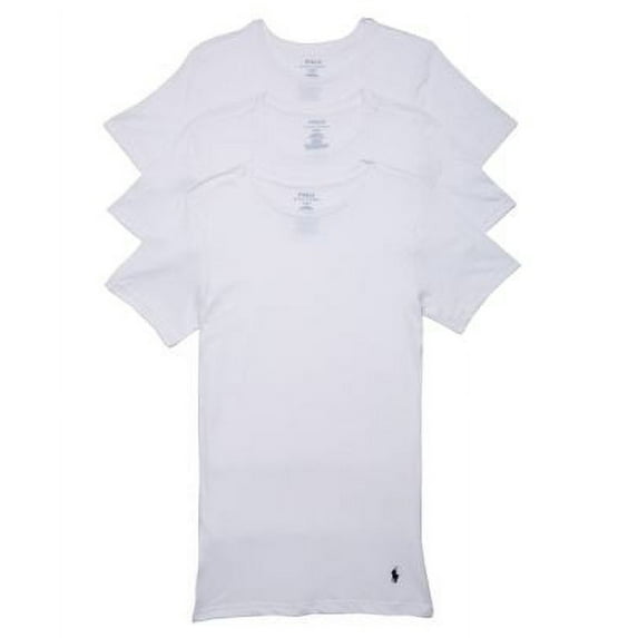 Polo Ralph Lauren Mens Slim Fit Cotton T-Shirt 3-Pack Style-RSCNP3