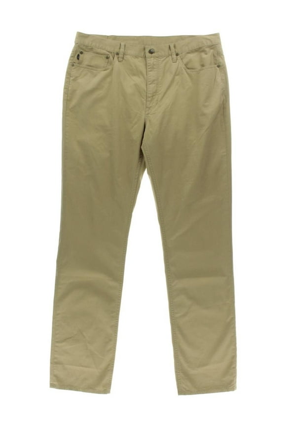 Mens Solid Flat Casual Pants
