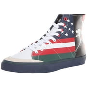 Polo Ralph Lauren Mens Solomon Sneaker, Red/White/Navy Multi, 11.5