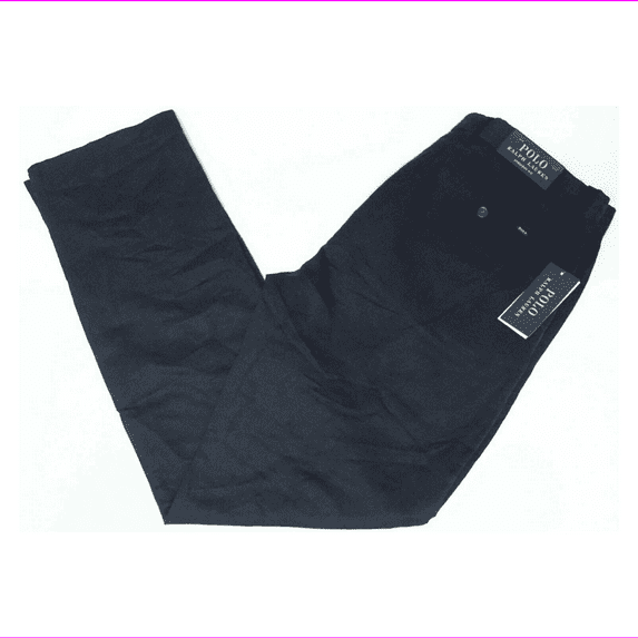 Polo Ralph Lauren Men's Big & Tall Straight Fit Linen-Blend Pants (31x30, Navy)