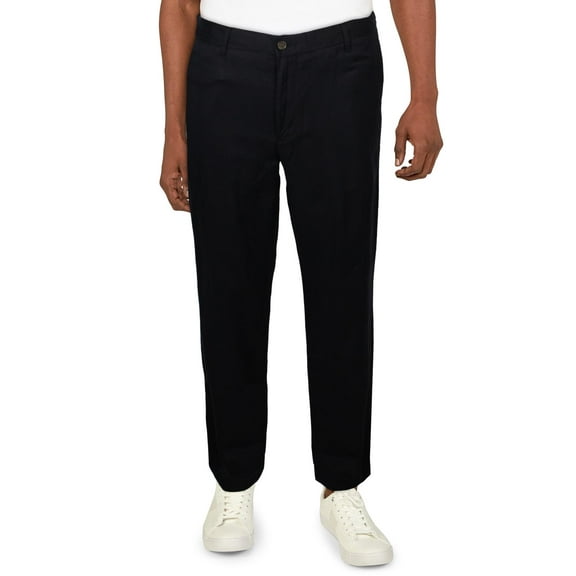 Polo Ralph Lauren Mens Straight Fit Linen Blend Trouser Pants Navy 34/32