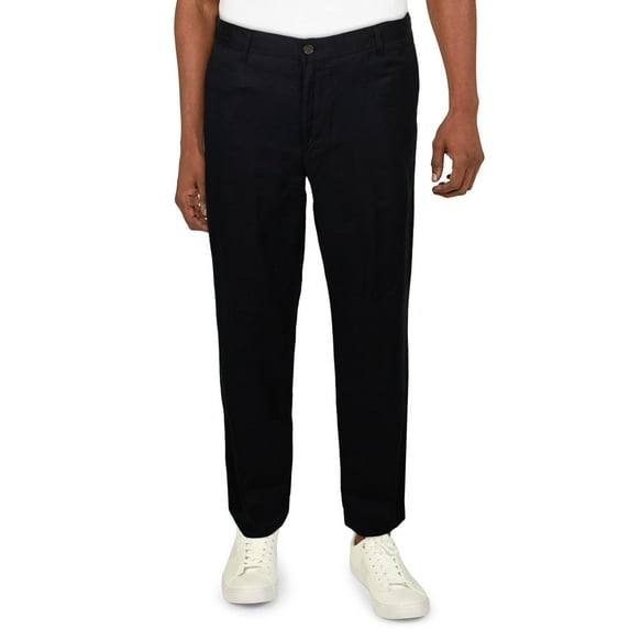 Polo Ralph Lauren Mens Straight Fit Linen Blend Trouser Pants Navy 34/32