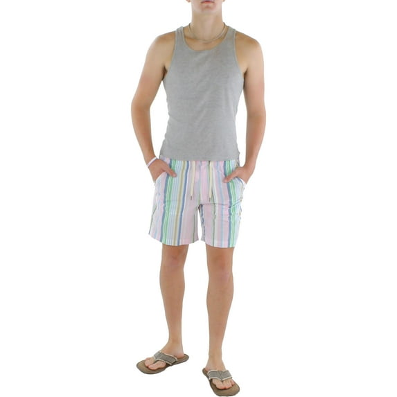 Polo Ralph Lauren Mens Striped Relaxed Fit Casual Shorts