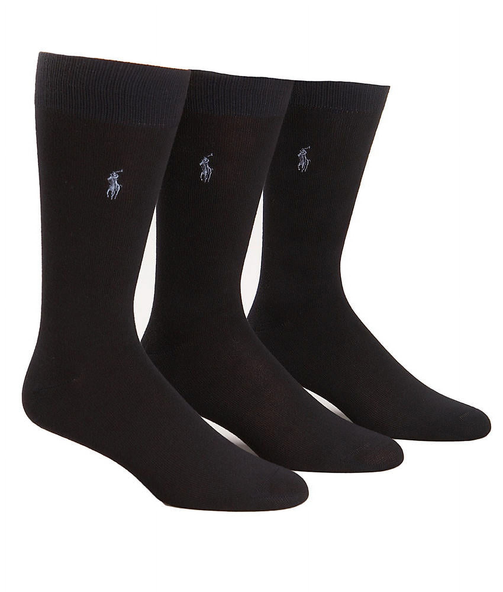 Polo Ralph Lauren Mens Super Soft Crew Dress Socks 3 Pack Style 8087PK