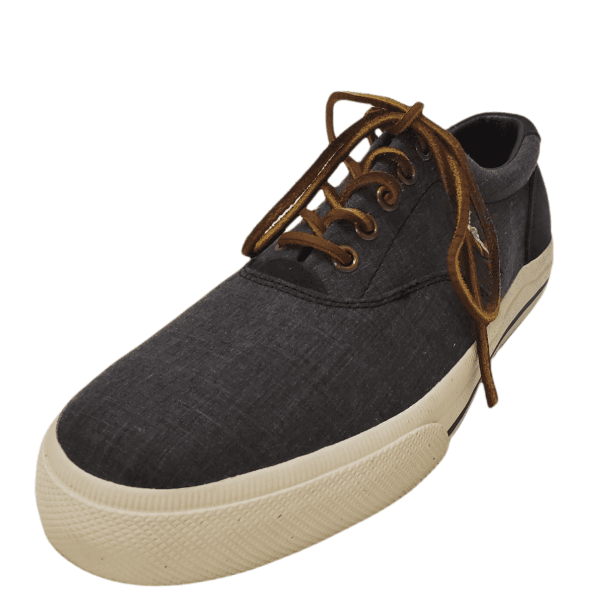 Polo Ralph Lauren Mens Vaughn Sneaker Black Charcoal Grey D