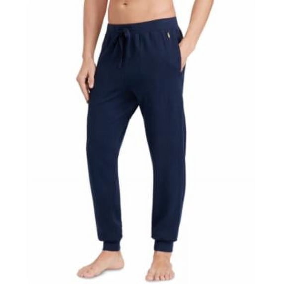Polo Ralph Lauren Mens Waffle-Knit Jogger Pants Cruise Navy Medium