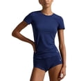 thumbnail image 1 of Polo Ralph Lauren Mid Rise Girl Shorts - 4P2022 (Navy, M), 1 of 2