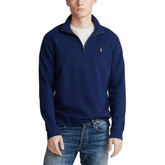 Polo Ralph Lauren NAVY Estate-Rib Cotton Pullover Sweater, US 2X-Large