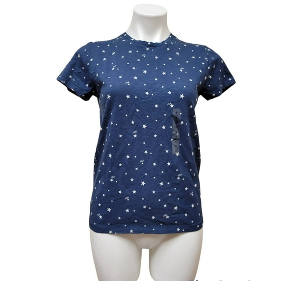 Polo Ralph Lauren NAVY Women's Classic S/S Star T-Shirt, US Small