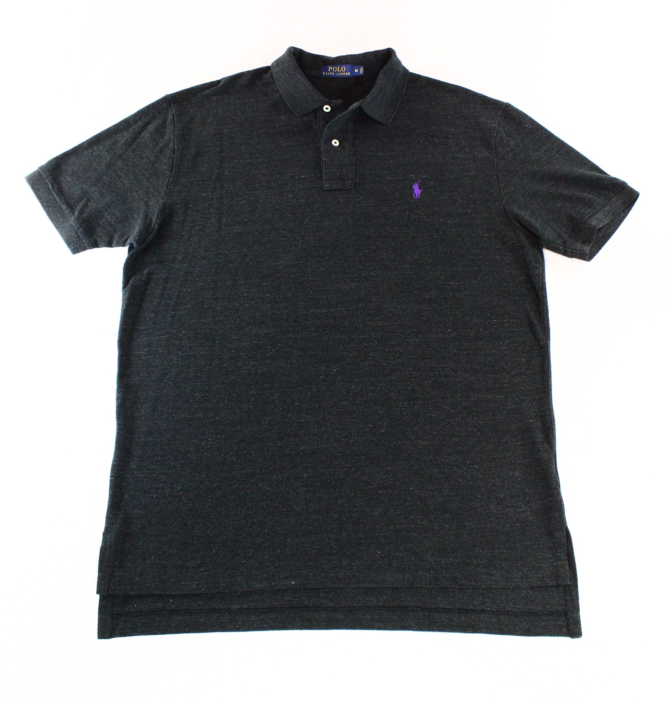 Polo Ralph Lauren NEW Black Mens Size Medium M Mesh Knit Polo Rugby Shirt $89 - image 1 of 2