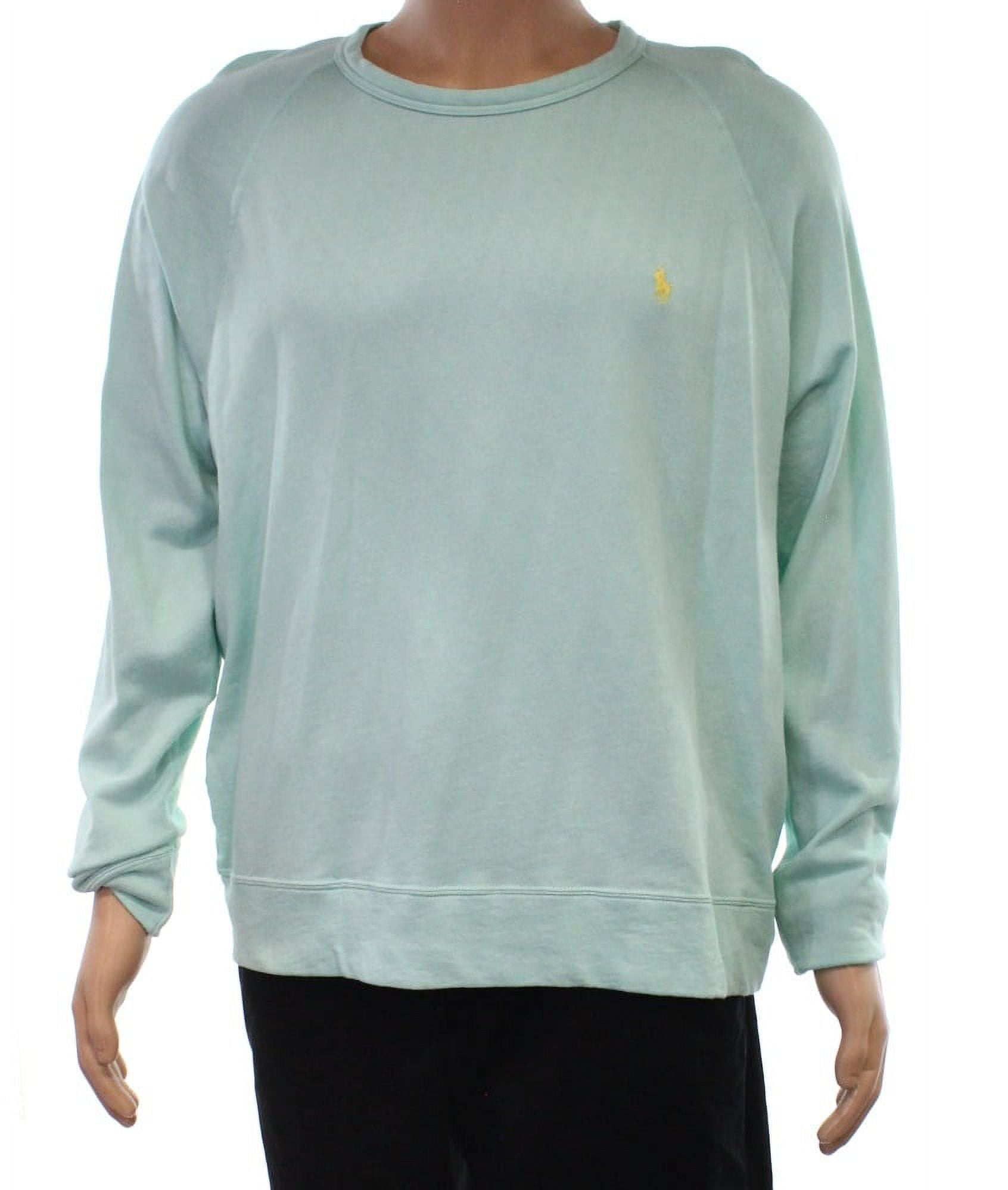 Green polo online crewneck