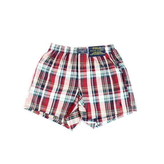 Polo Ralph Lauren NEW Red Mens Size Small S Plaid Boxer Underwear