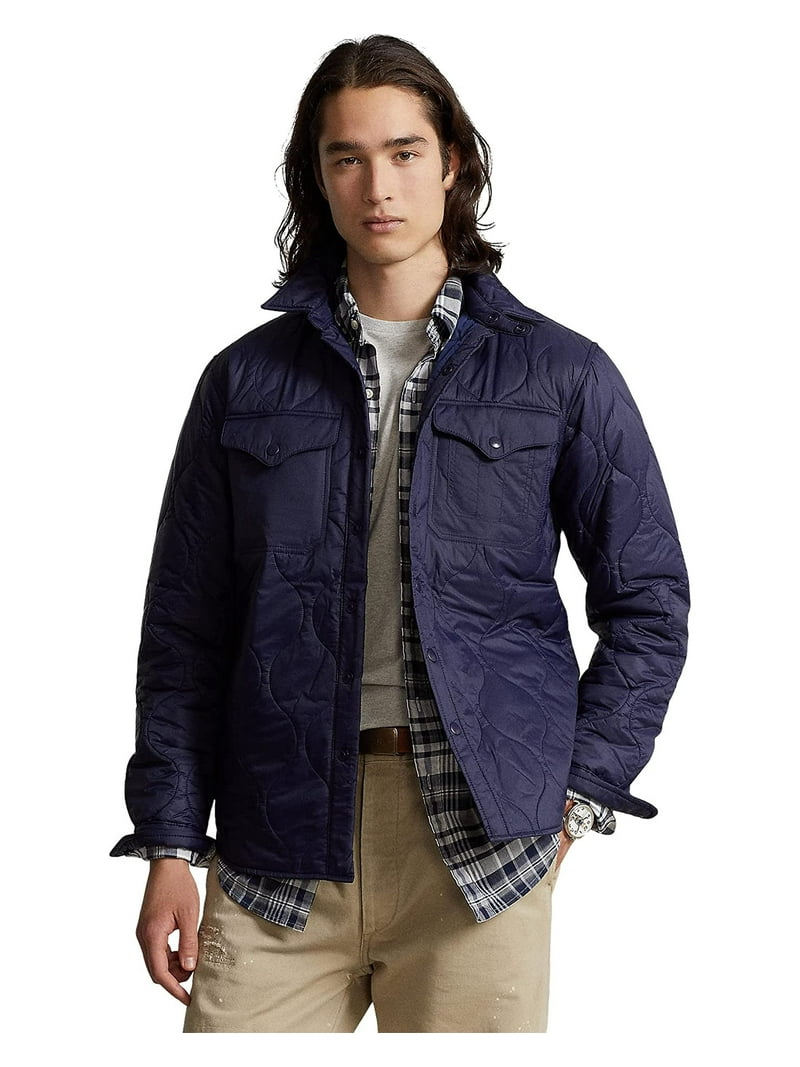 Polo Ralph Lauren ビッグジャケット ニューポート ネイビー Polo Ralph Lauren Men's Quilted Shirt Jacket, Newport Navy