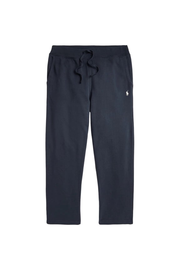Navy Cotton Sweatpants With Drawstring And Embroidered Logo (Men's)