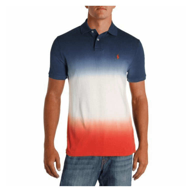 Polo Ralph Lauren Ombre Polo Shirt, Dip Dye Polo In Multi, L