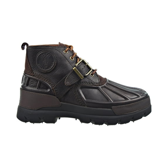 Polo Ralph Lauren Oslo Low Men's Leather Boots Dark Brown 812845445-001