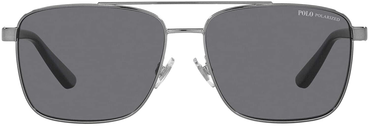 Polo Ralph Lauren PH 3137 Metal Unisex Rectangle Polarized 